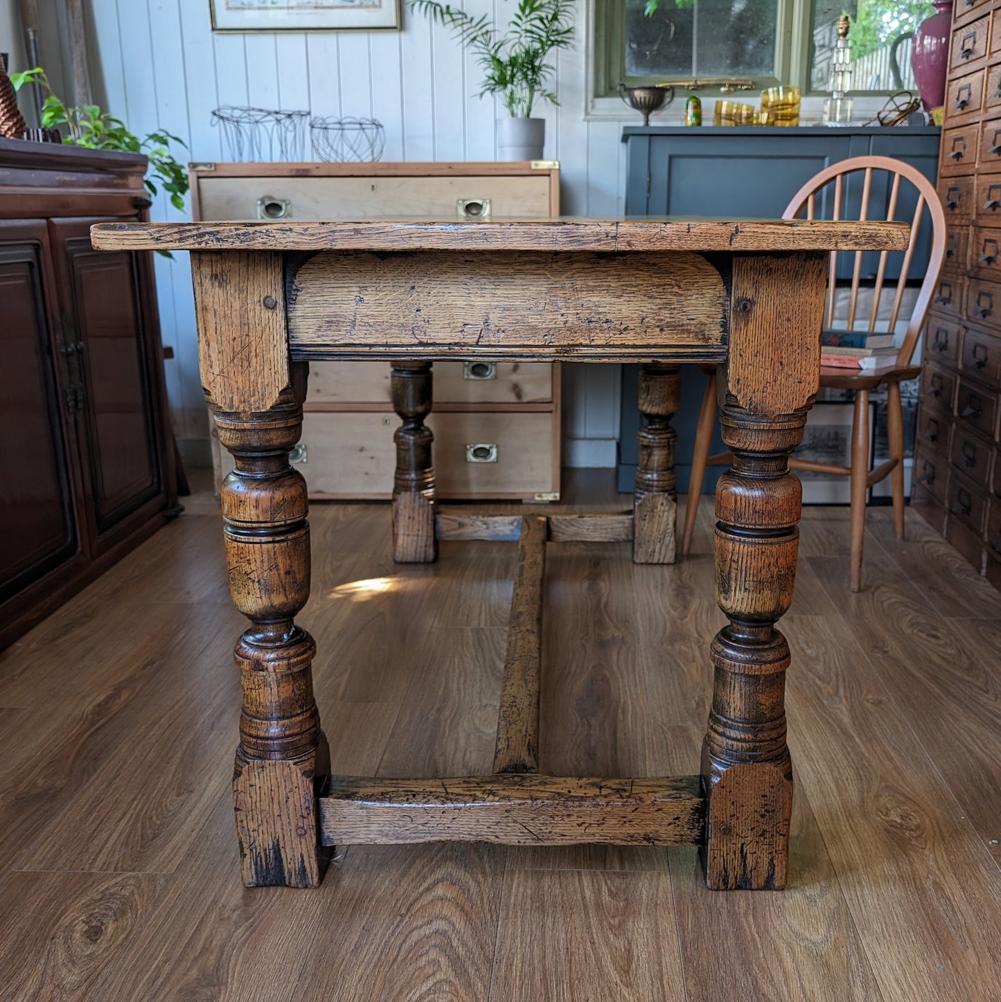 Antique Oak Refectory Table