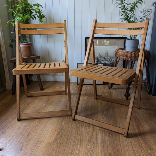Mid Century Folding Chairs
