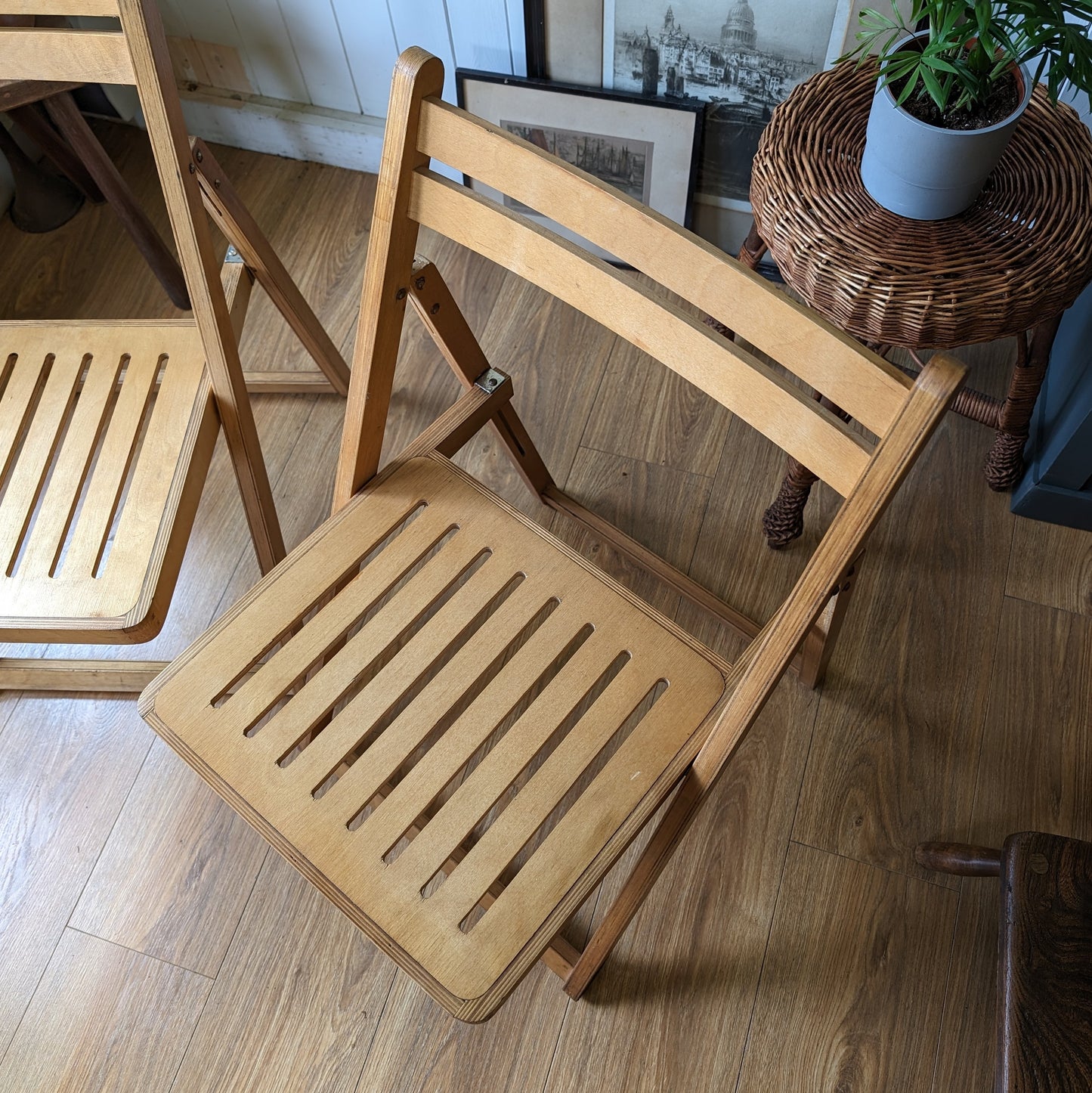 Mid Century Folding Chairs