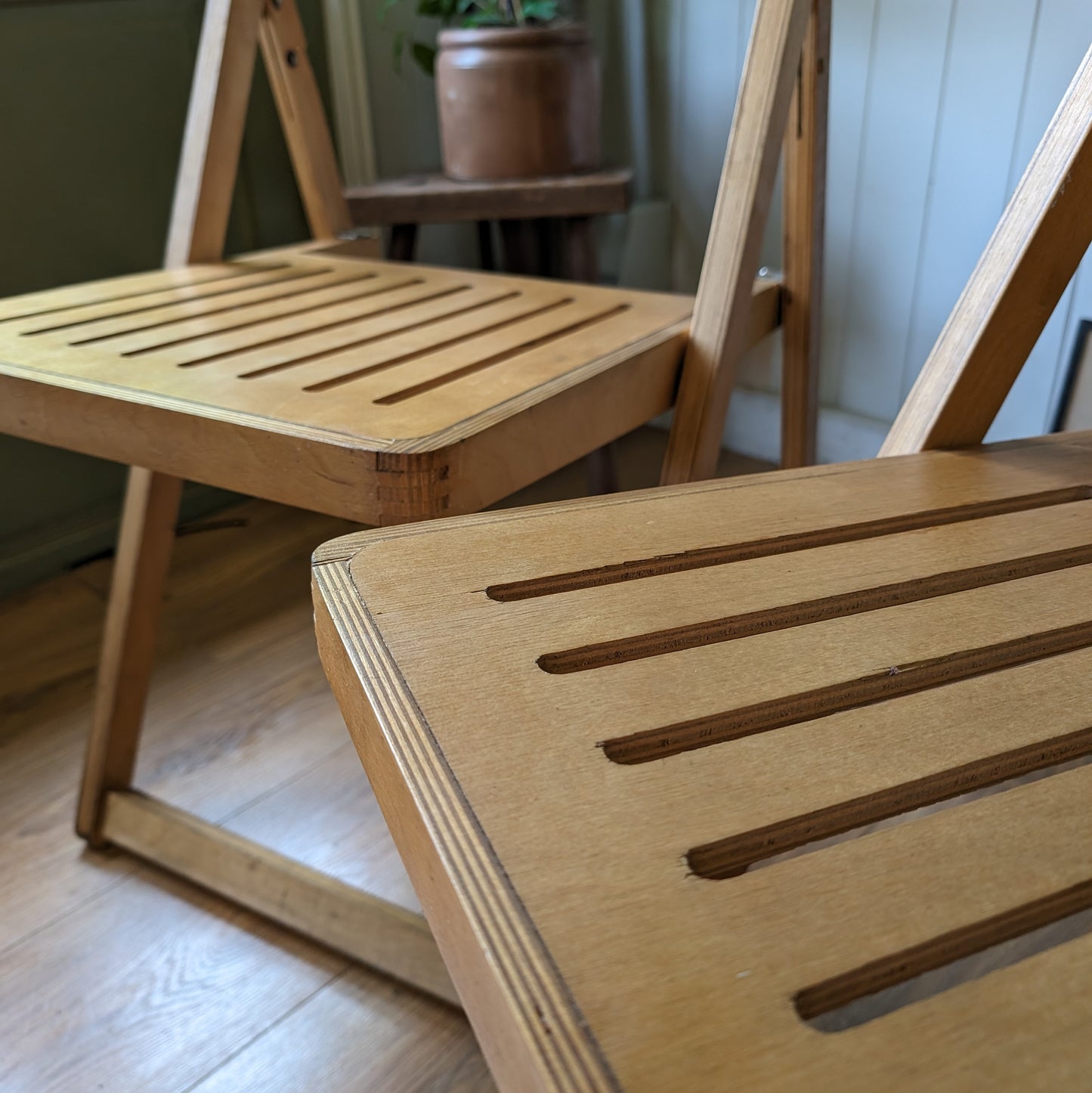 Mid Century Folding Chairs