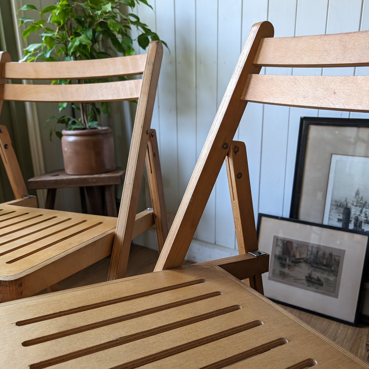 Mid Century Folding Chairs