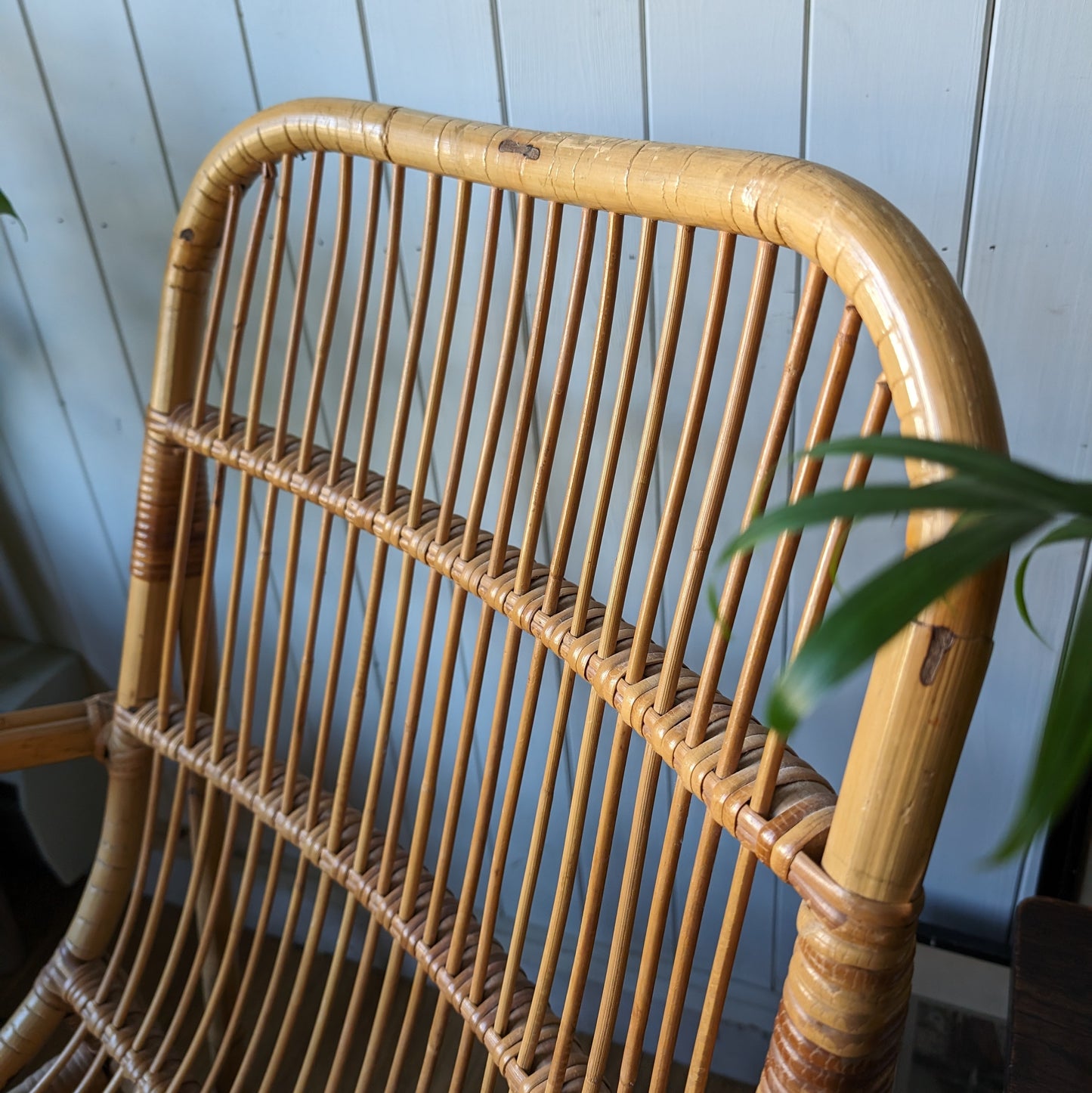 Mid Century Bamboo Armchair