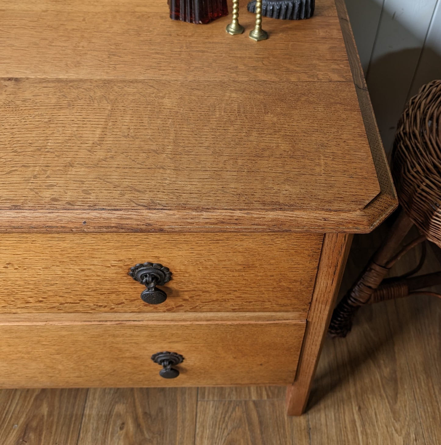 Small Vintage Oak Chest of Drawers