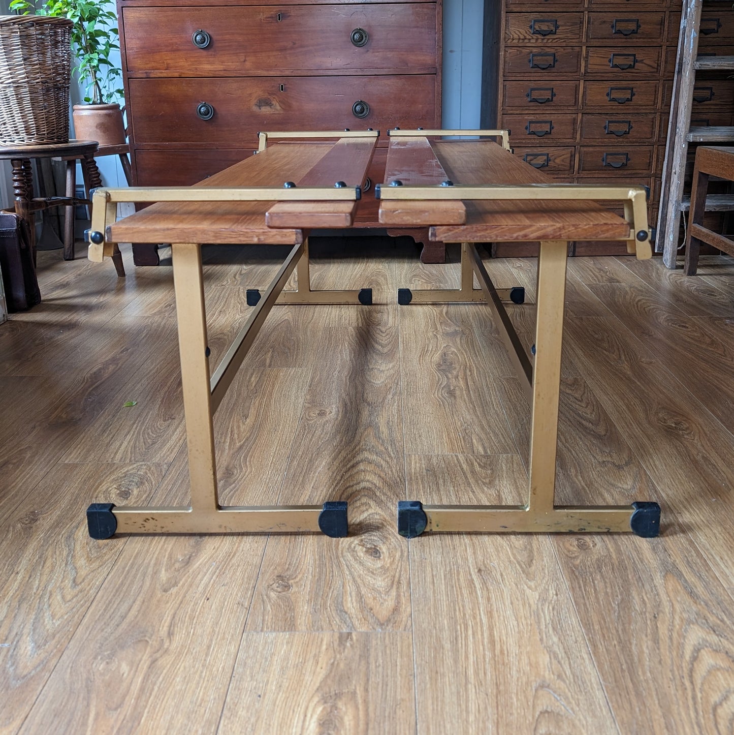 Pair of Vintage Staples Ladderax Benches