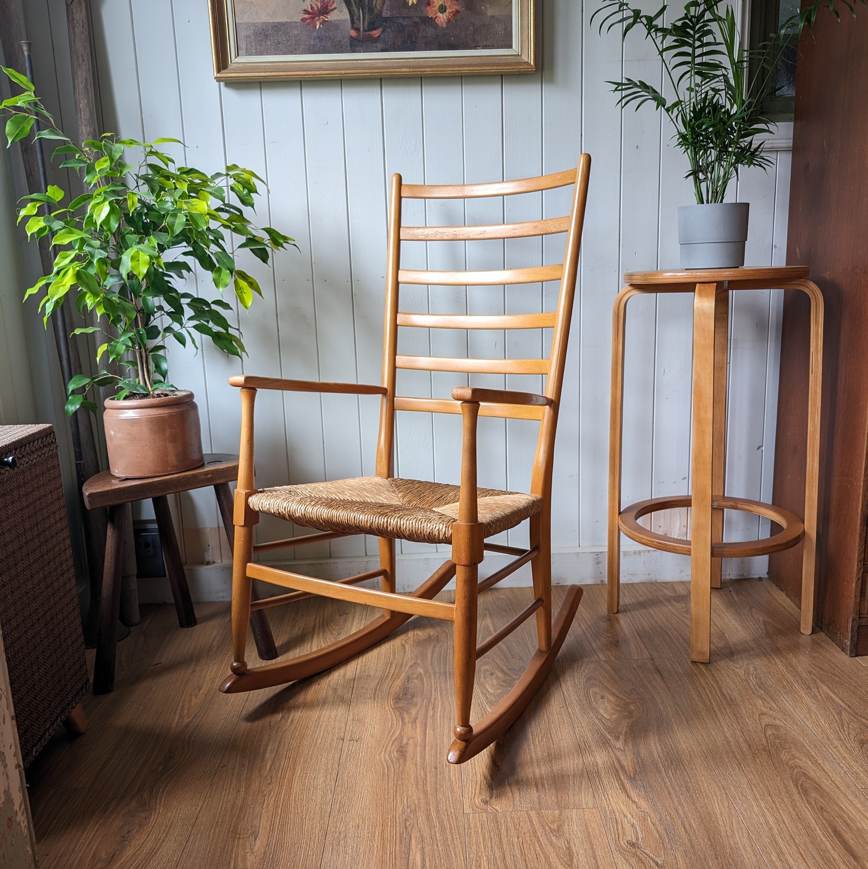 Middle Age Rocking Chair Mid Century Rocking Chair – Henry Paints Furniture