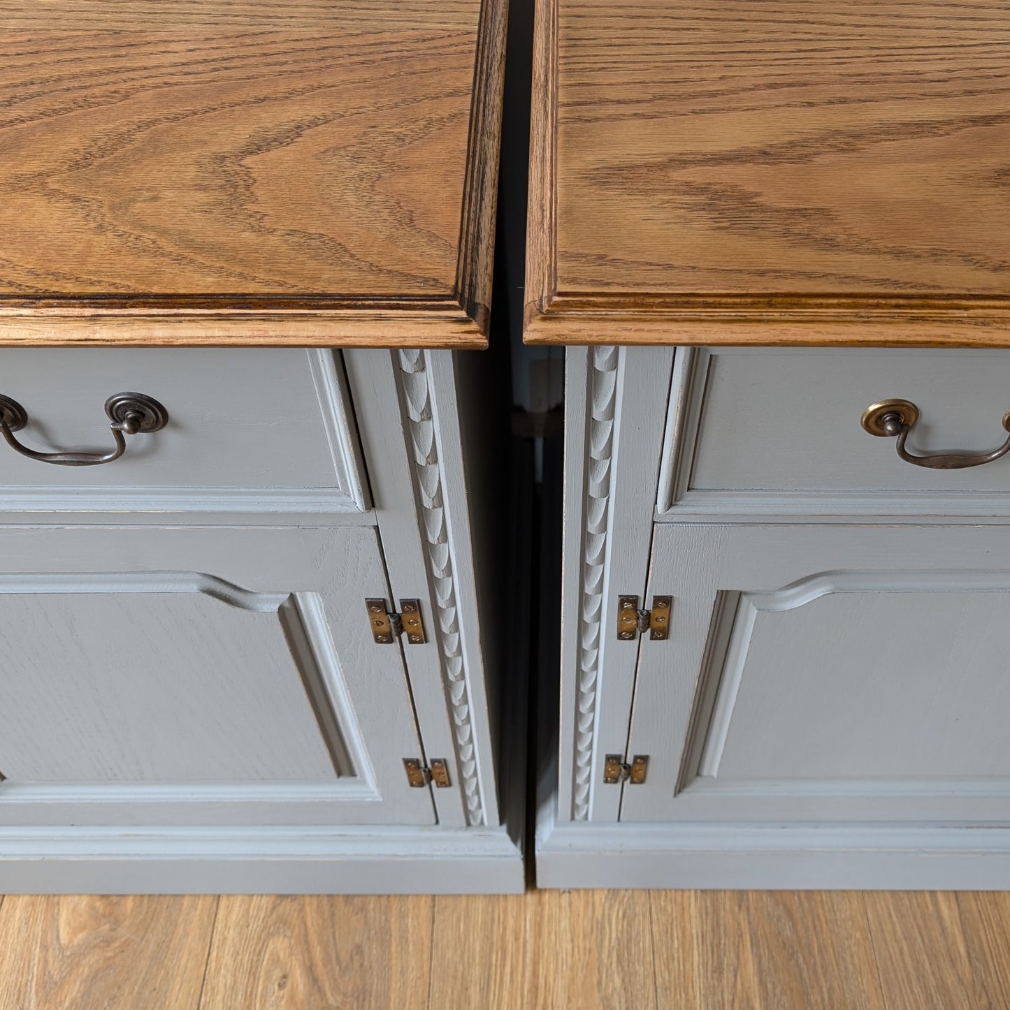 Pair of Vintage Painted Cupboards