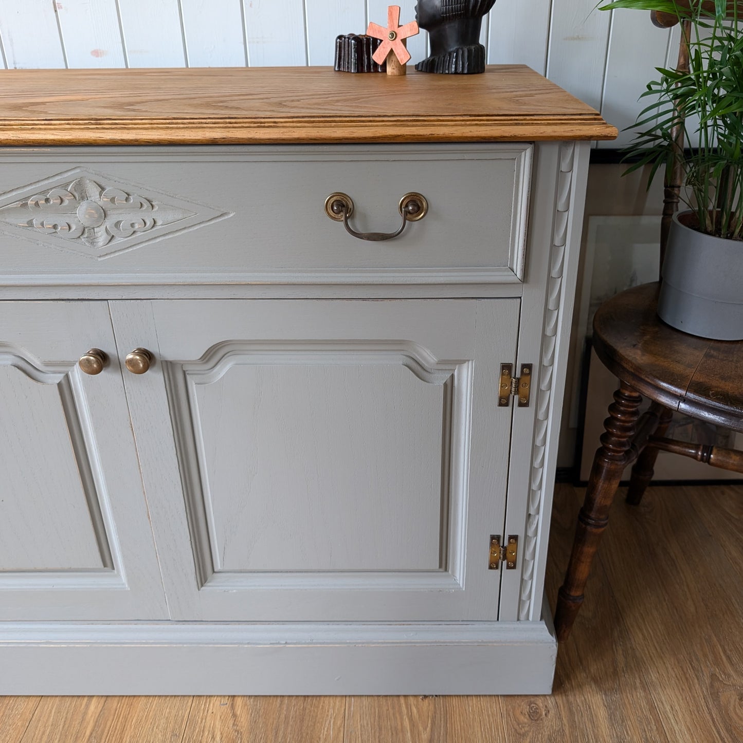 Pair of Vintage Painted Cupboards