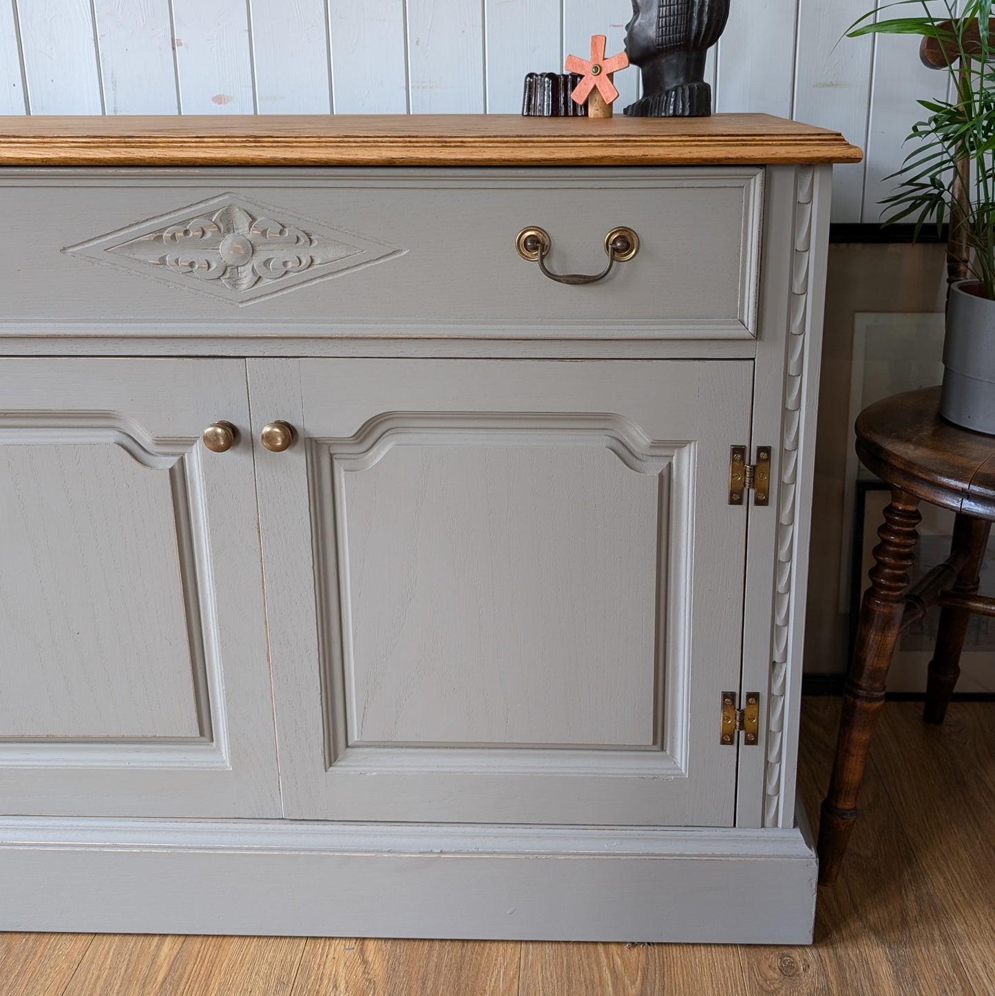 Pair of Vintage Painted Cupboards