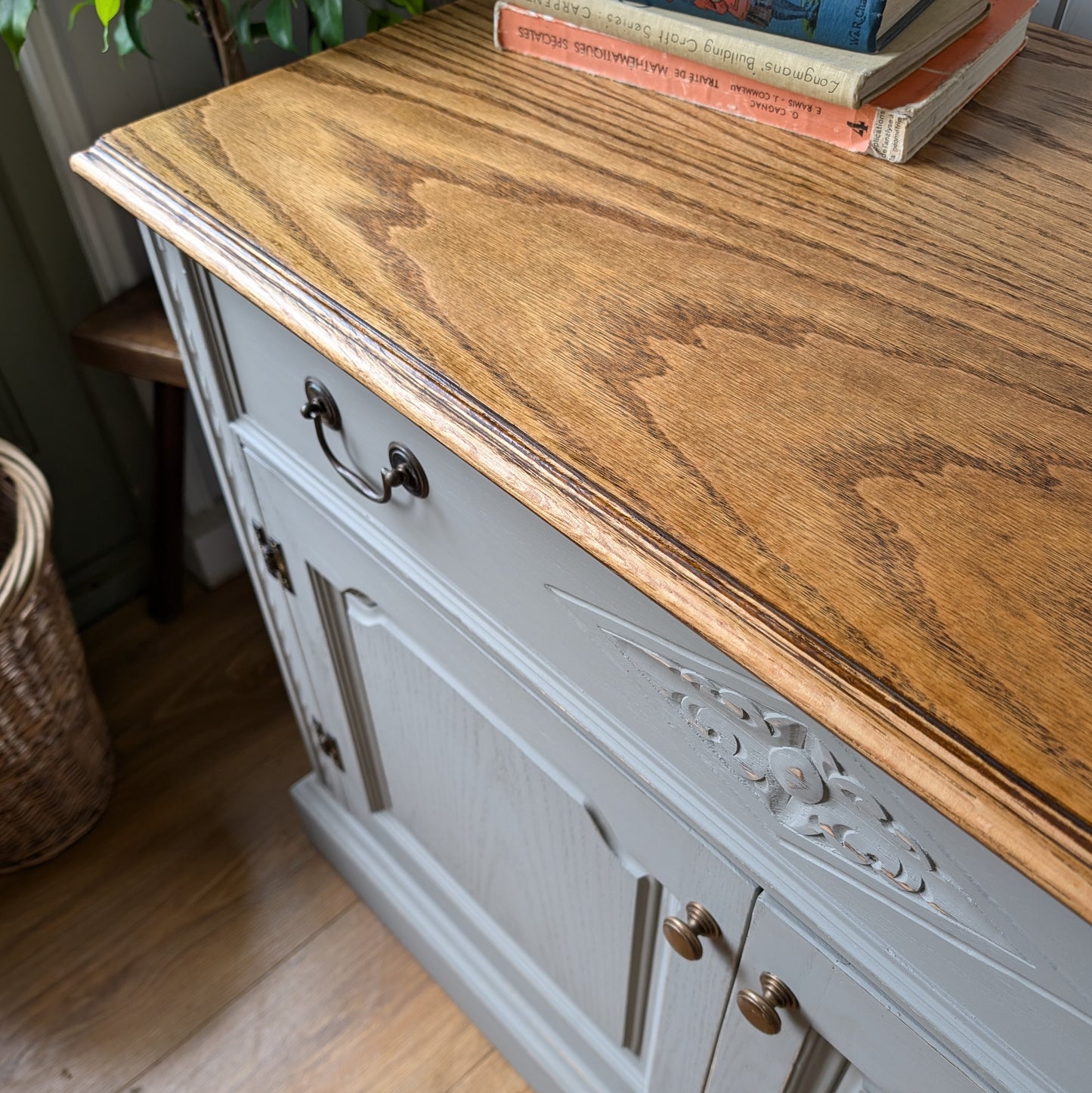 Pair of Vintage Painted Cupboards