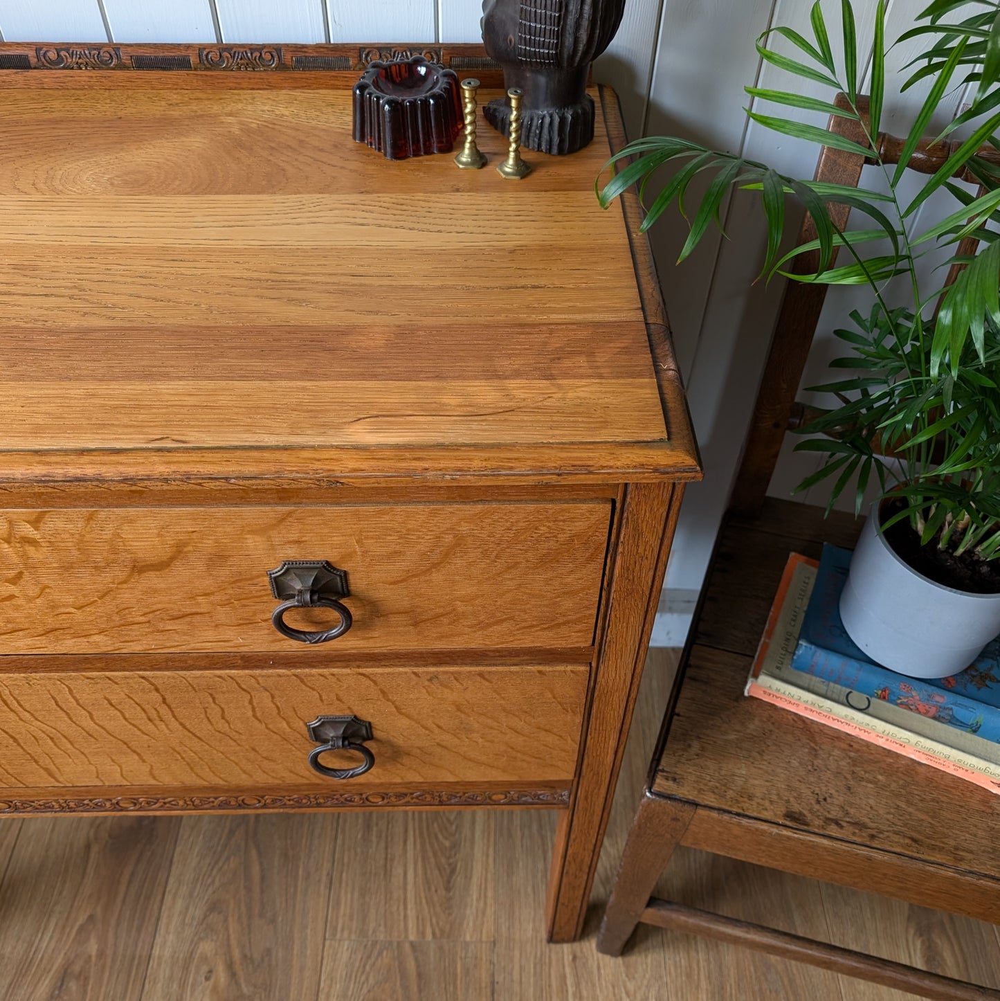 Small Antique Oak Chest of Drawers