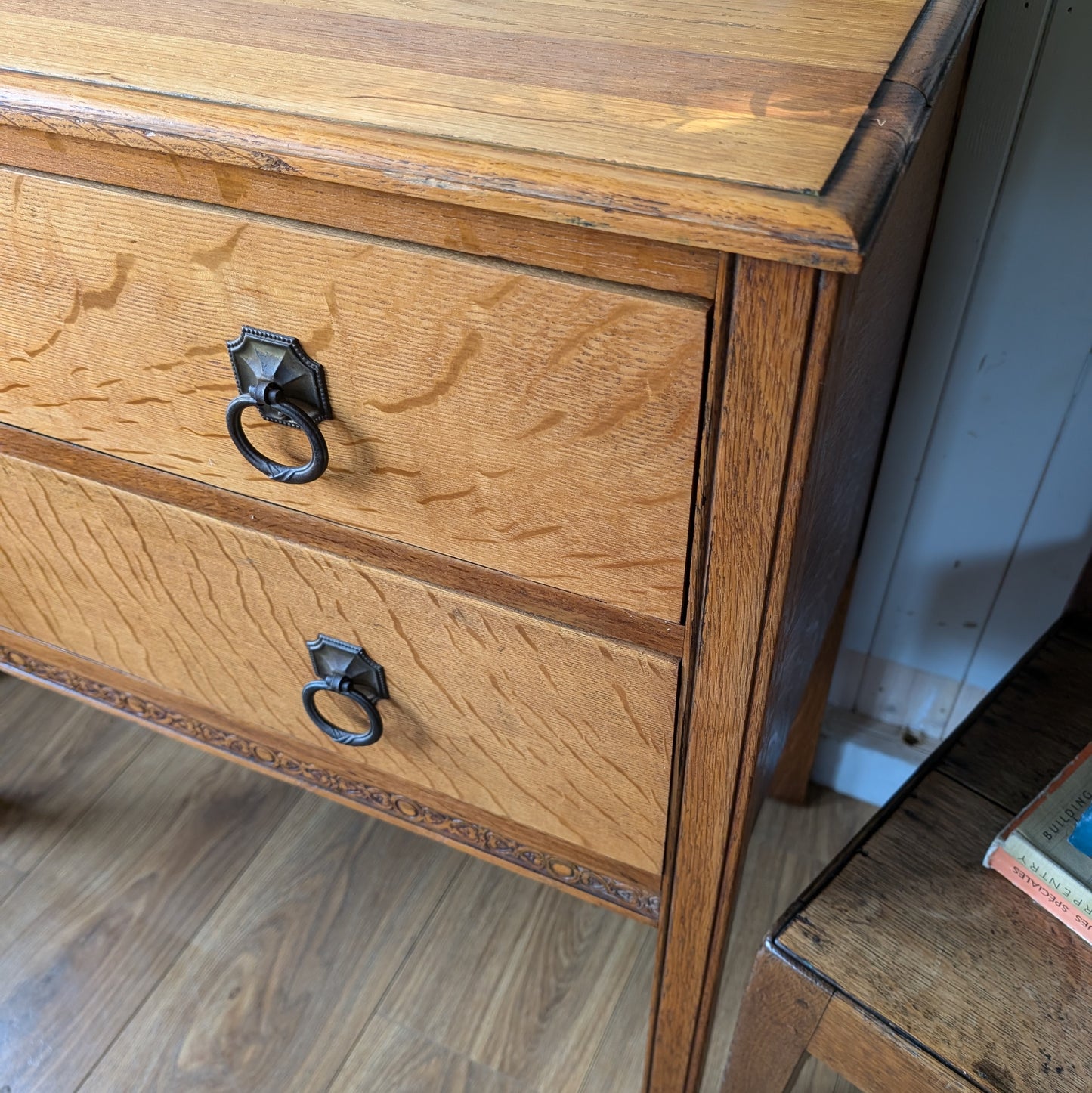Small Antique Oak Chest of Drawers