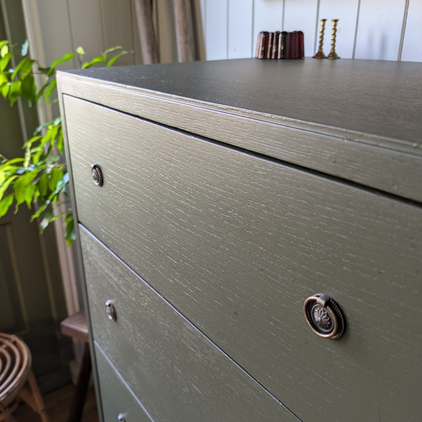 Tall and Slim Vintage Chest of Drawers
