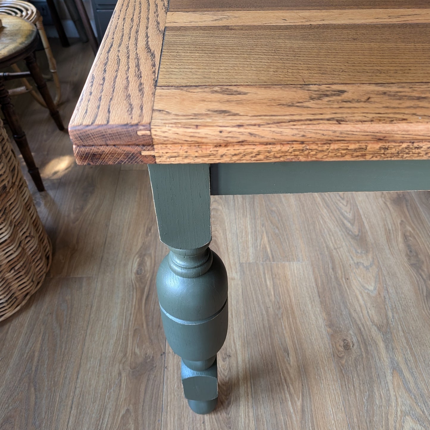 Vintage Oak Draw Leaf Table