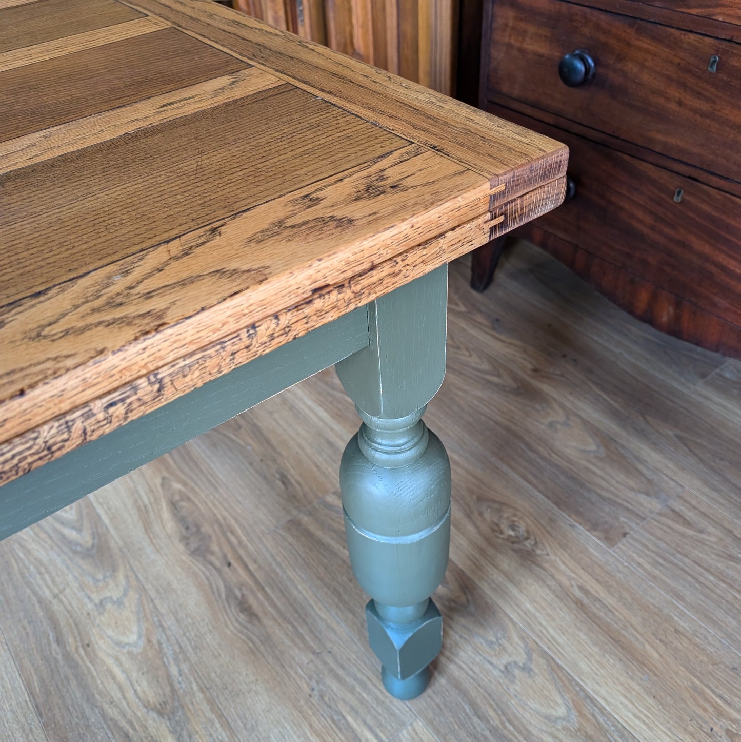 Vintage Oak Draw Leaf Table