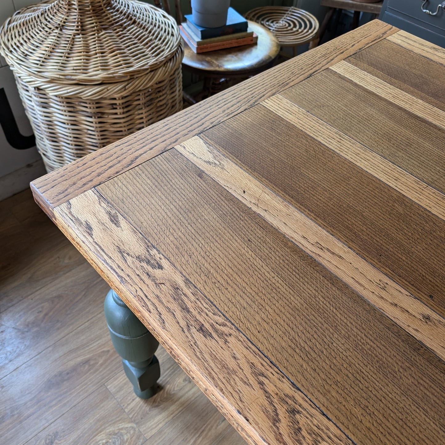 Vintage Oak Draw Leaf Table