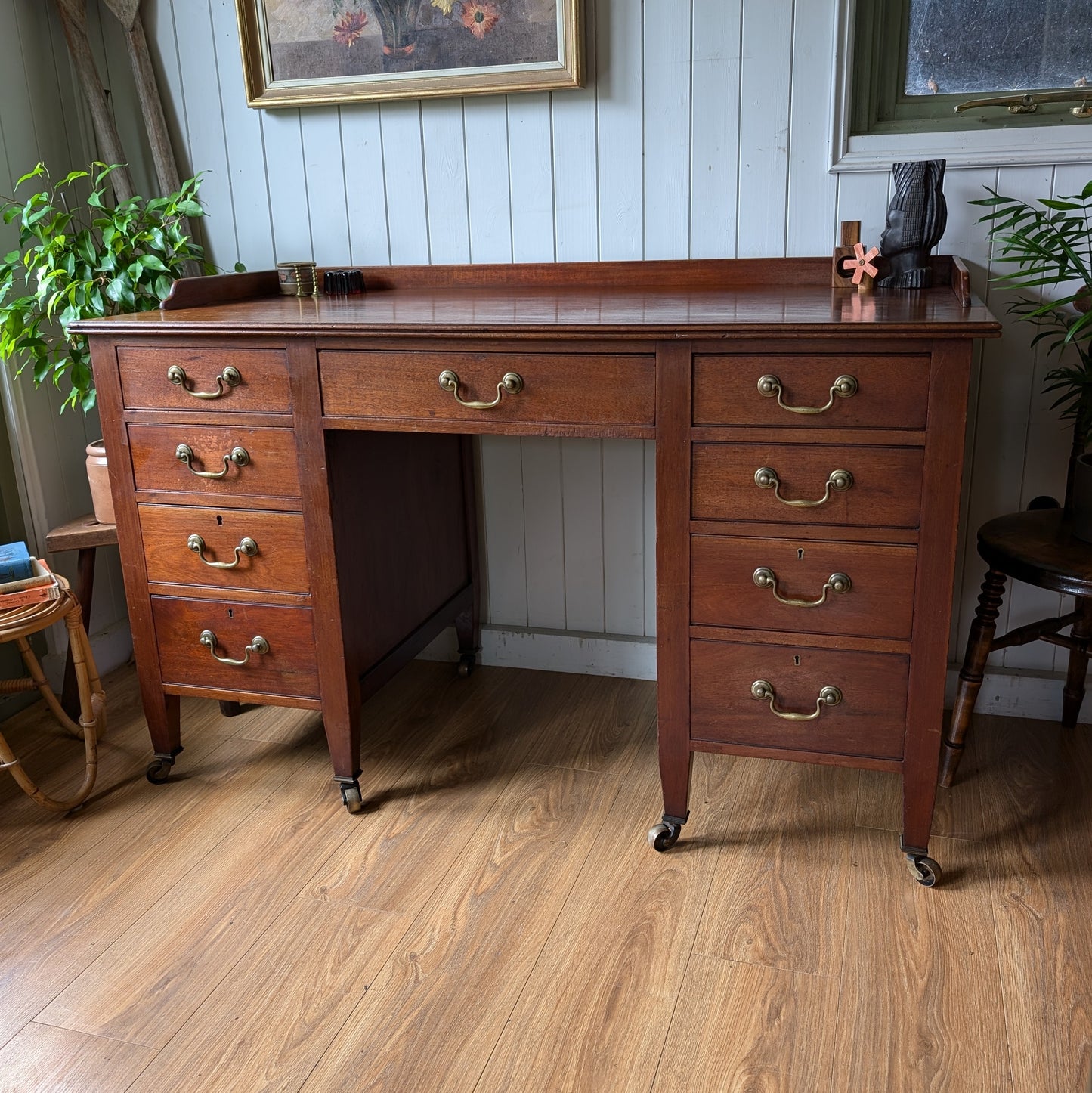 Edwardian Twin Pedestal Desk