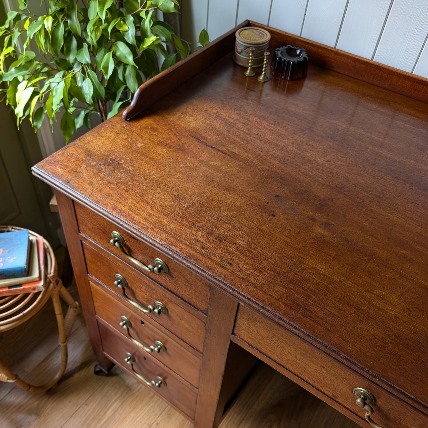 Edwardian Twin Pedestal Desk
