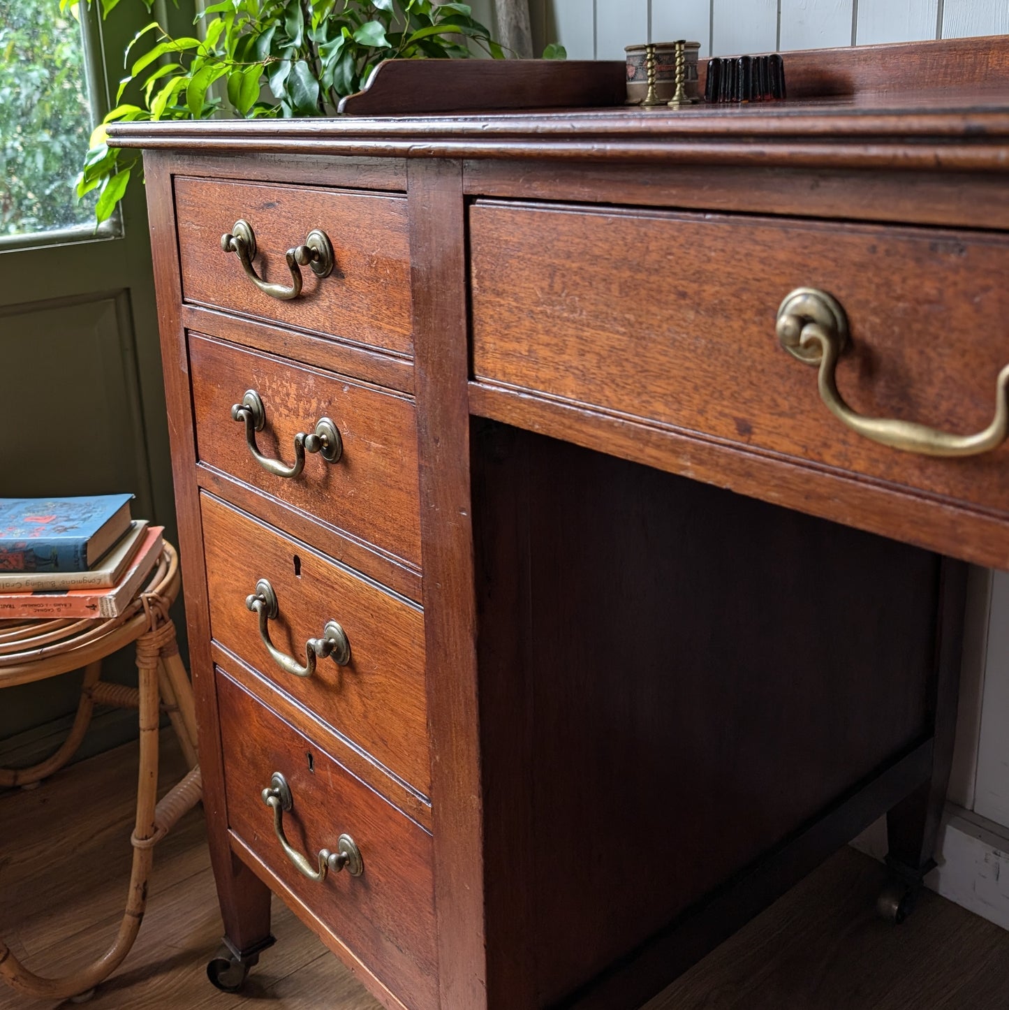 Edwardian Twin Pedestal Desk