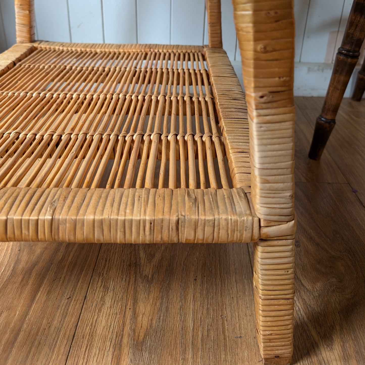 Mid Century Bamboo Side Table