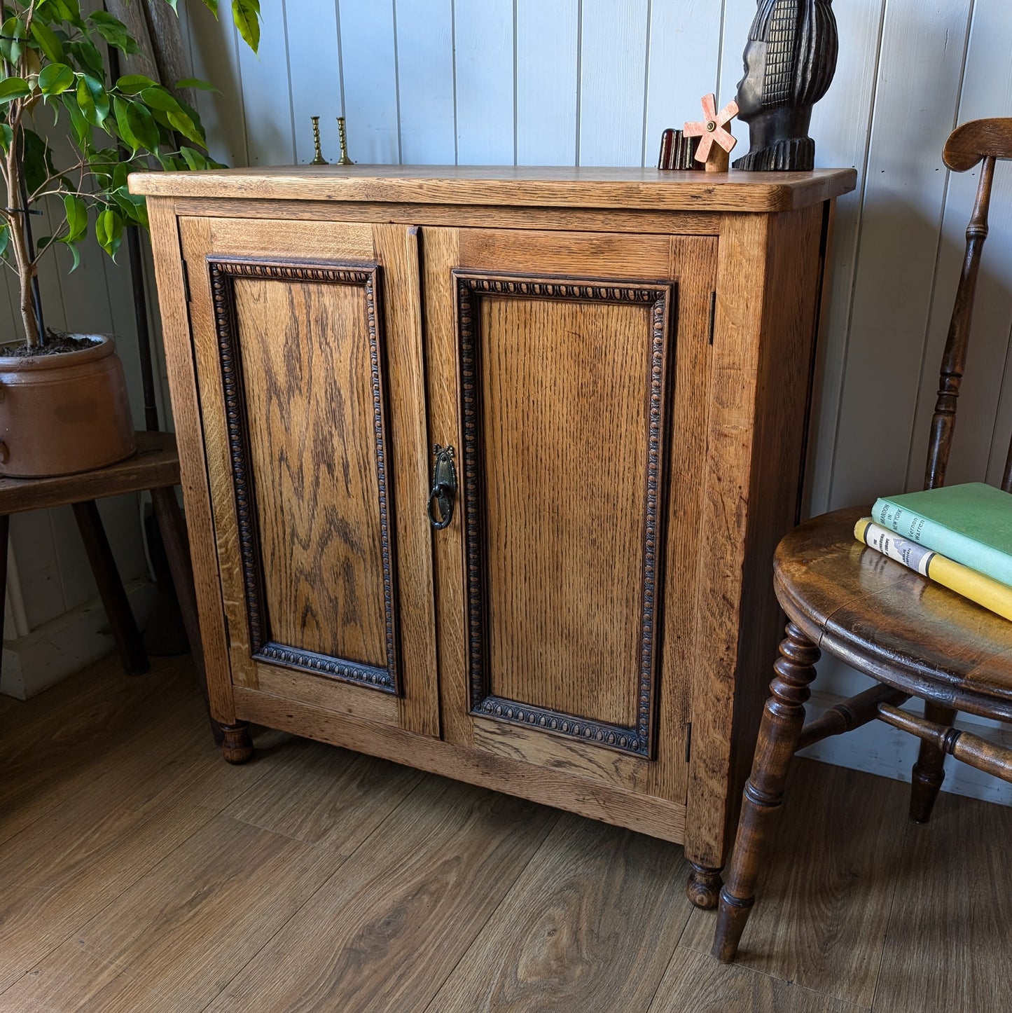 Small Antique Oak Cupboard