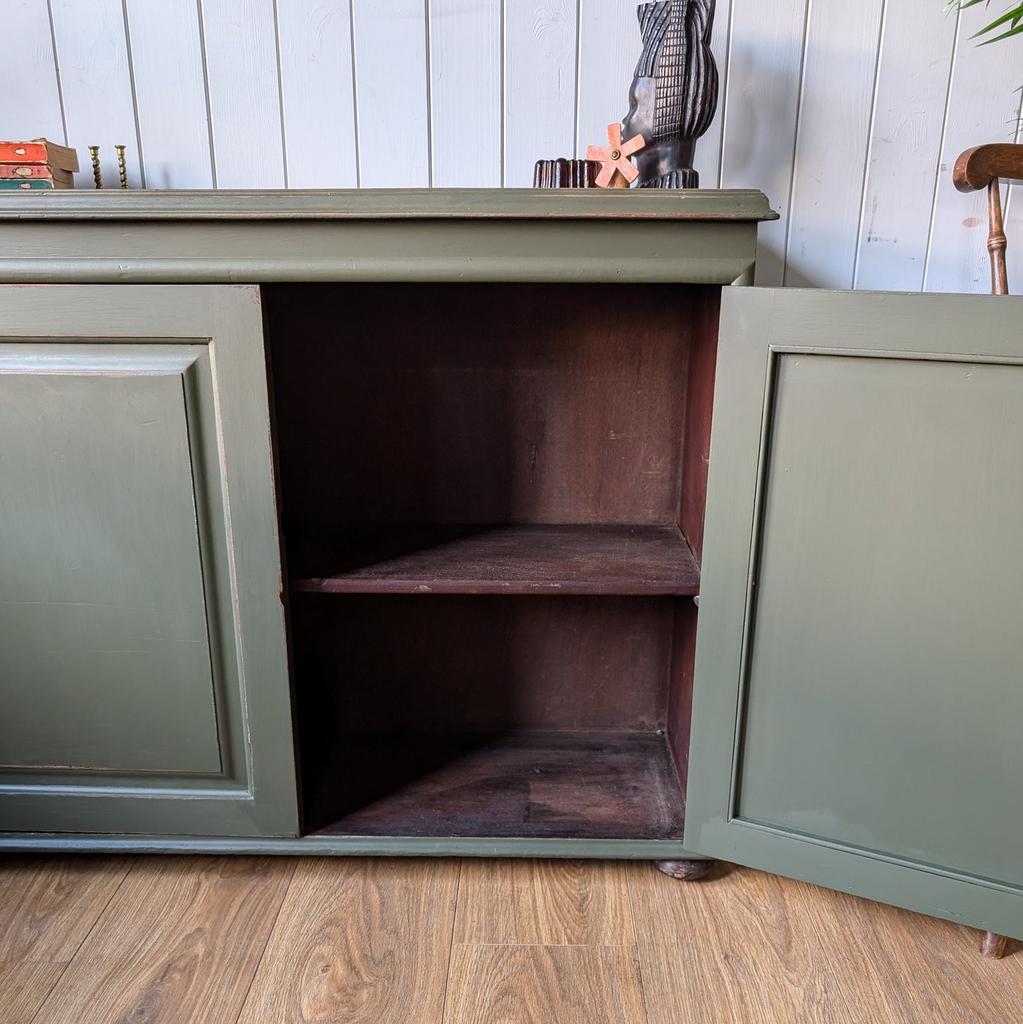 Small Painted Antique Cupboard