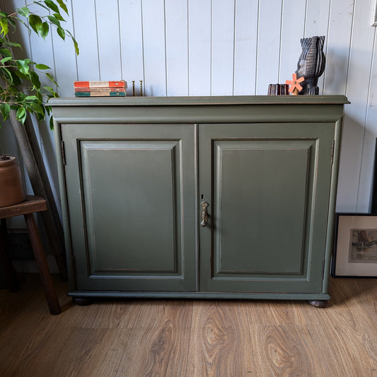 Small Painted Antique Cupboard