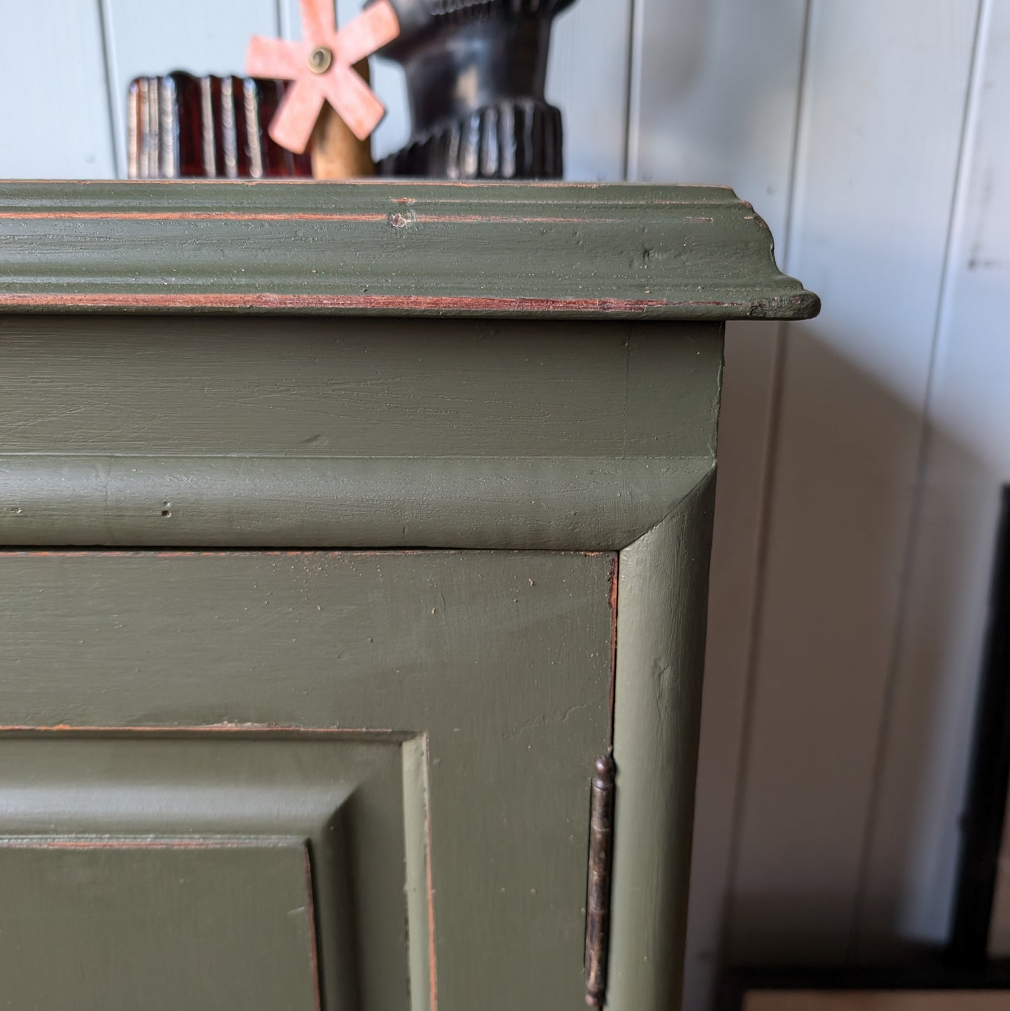 Small Painted Antique Cupboard