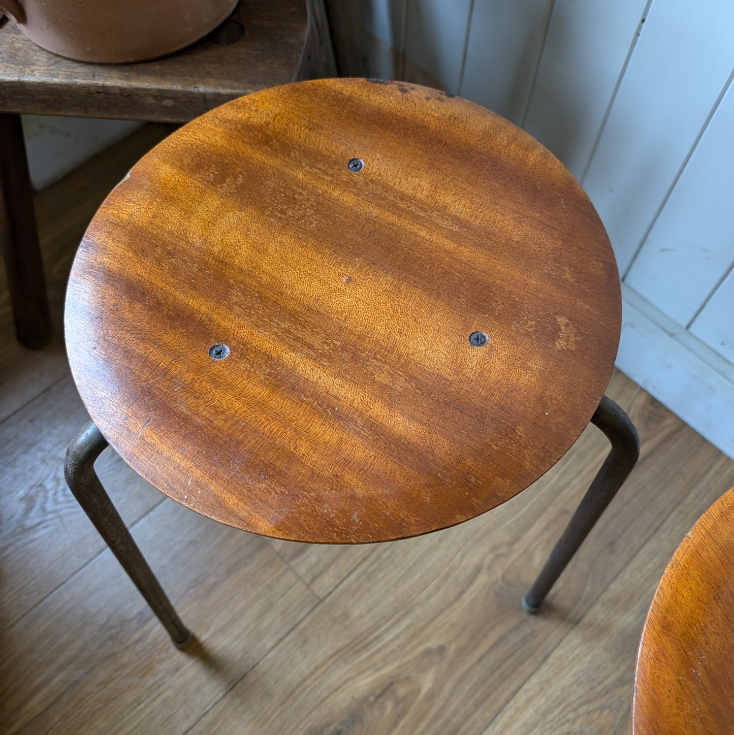 Pair of Mid Century Stacking Stools