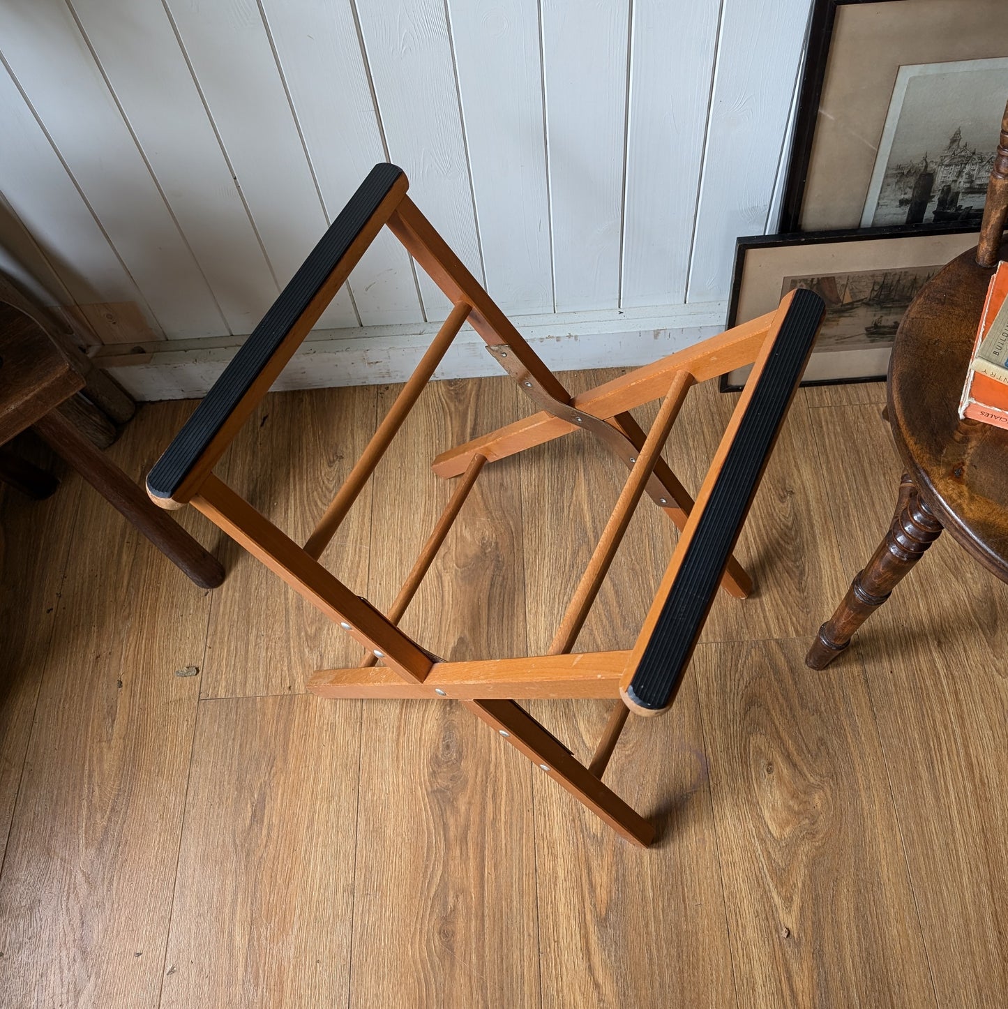 Mid Century Luggage Stand