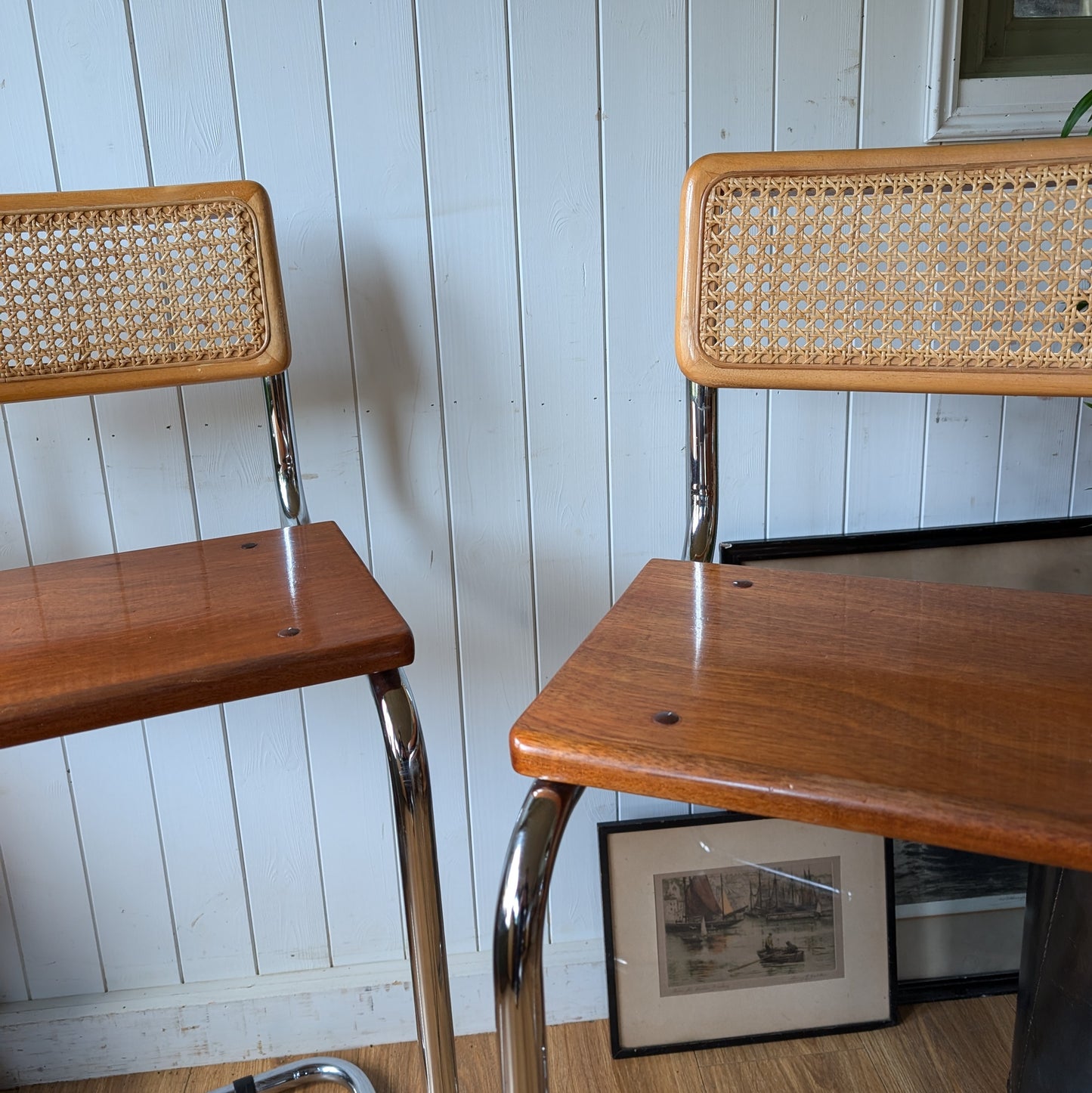 Pair of Mid Century Bar Stools