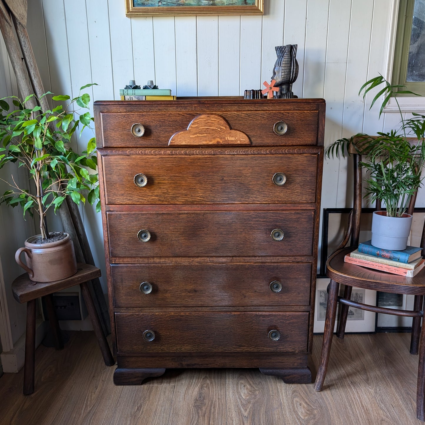 Art Deco Oak Chest of Drawers