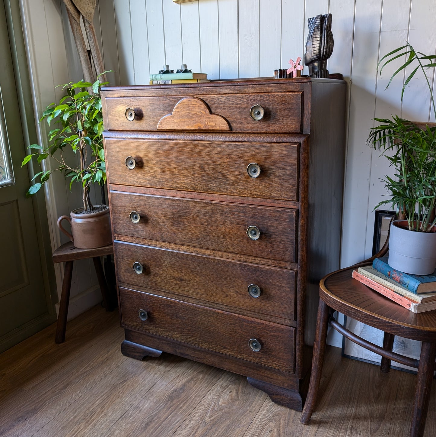 Art Deco Oak Chest of Drawers