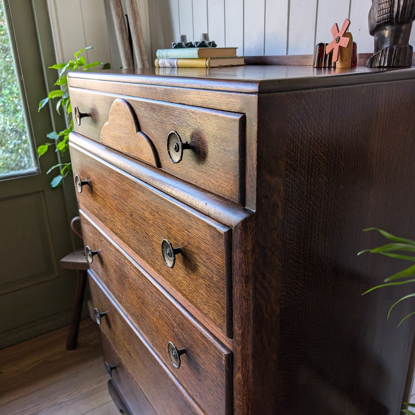 Art Deco Oak Chest of Drawers