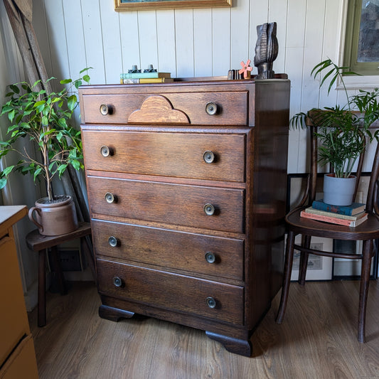 Art Deco Oak Chest of Drawers