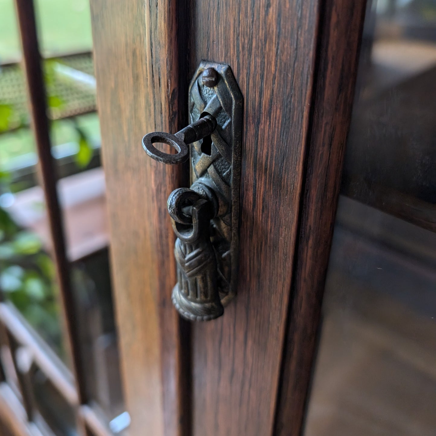 Antique Glazed Bookcase