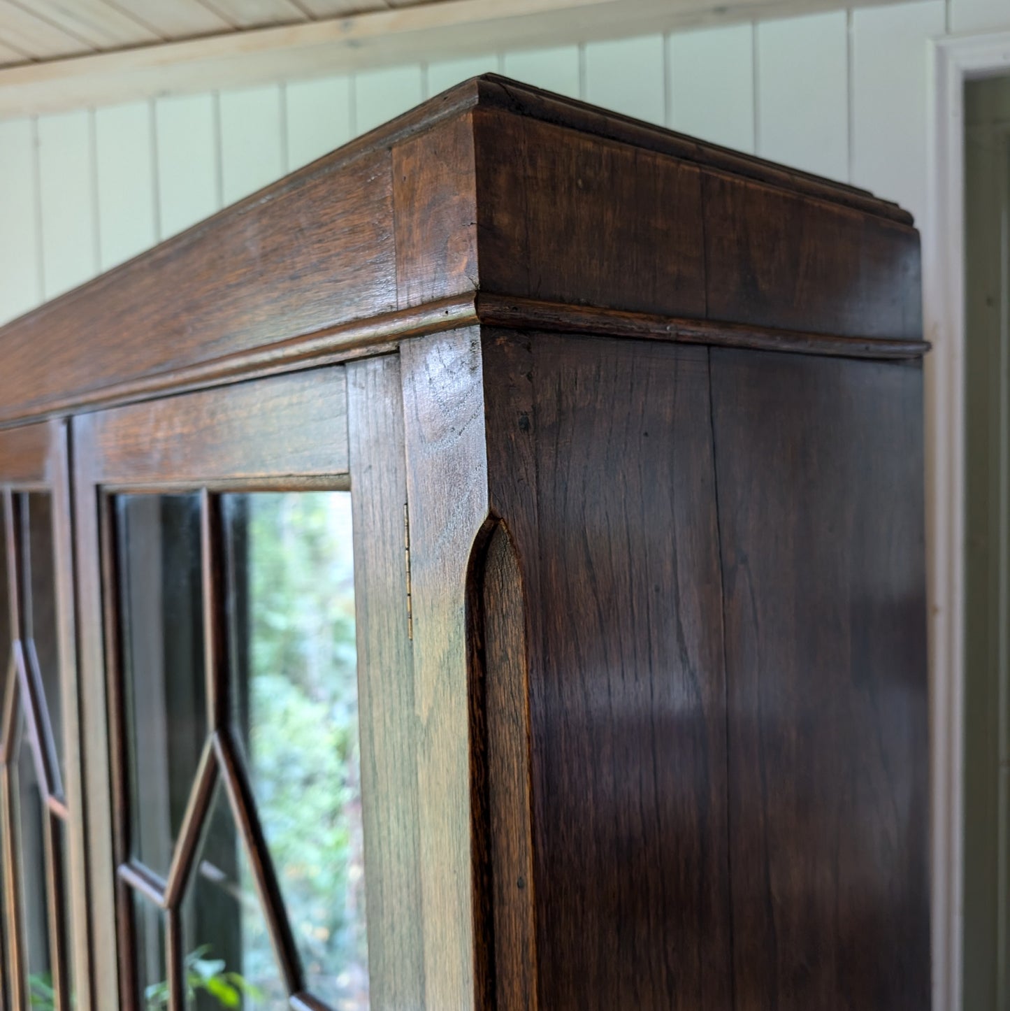 Antique Glazed Bookcase