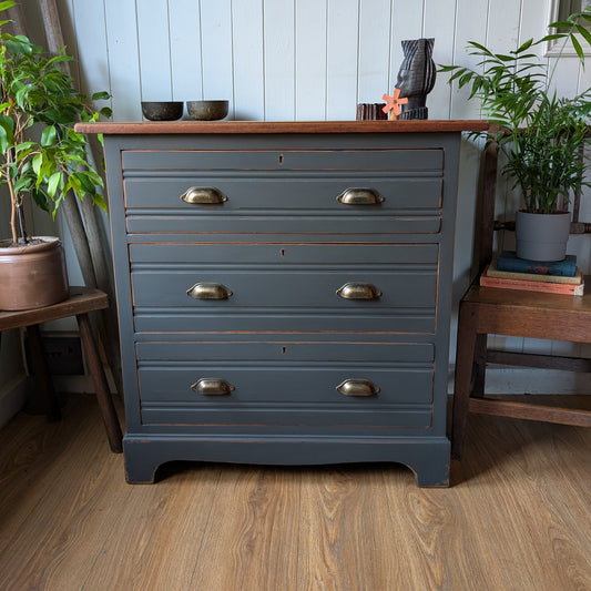 Painted Antique Chest of Drawers
