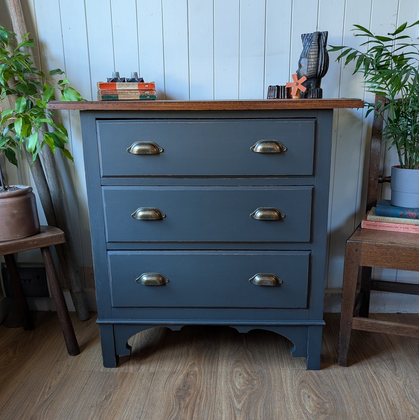 Painted Antique Chest of Drawers