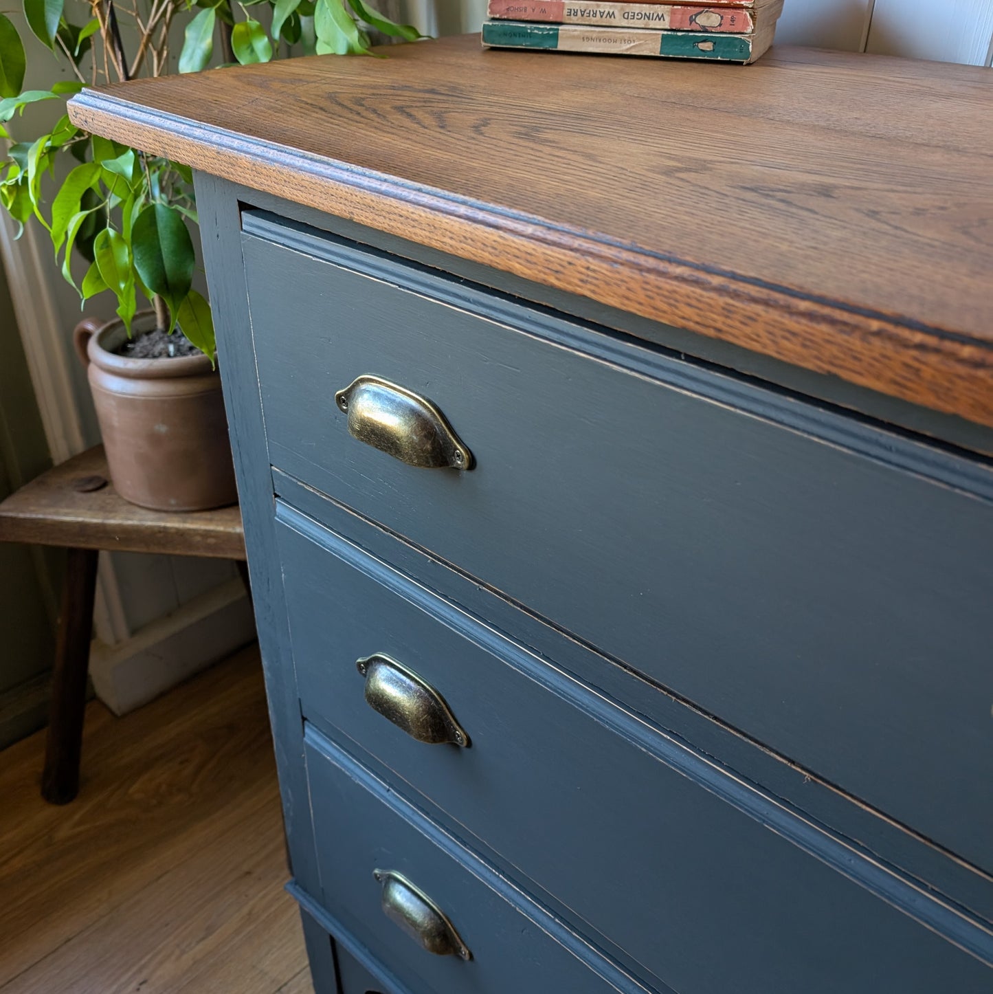 Painted Antique Chest of Drawers