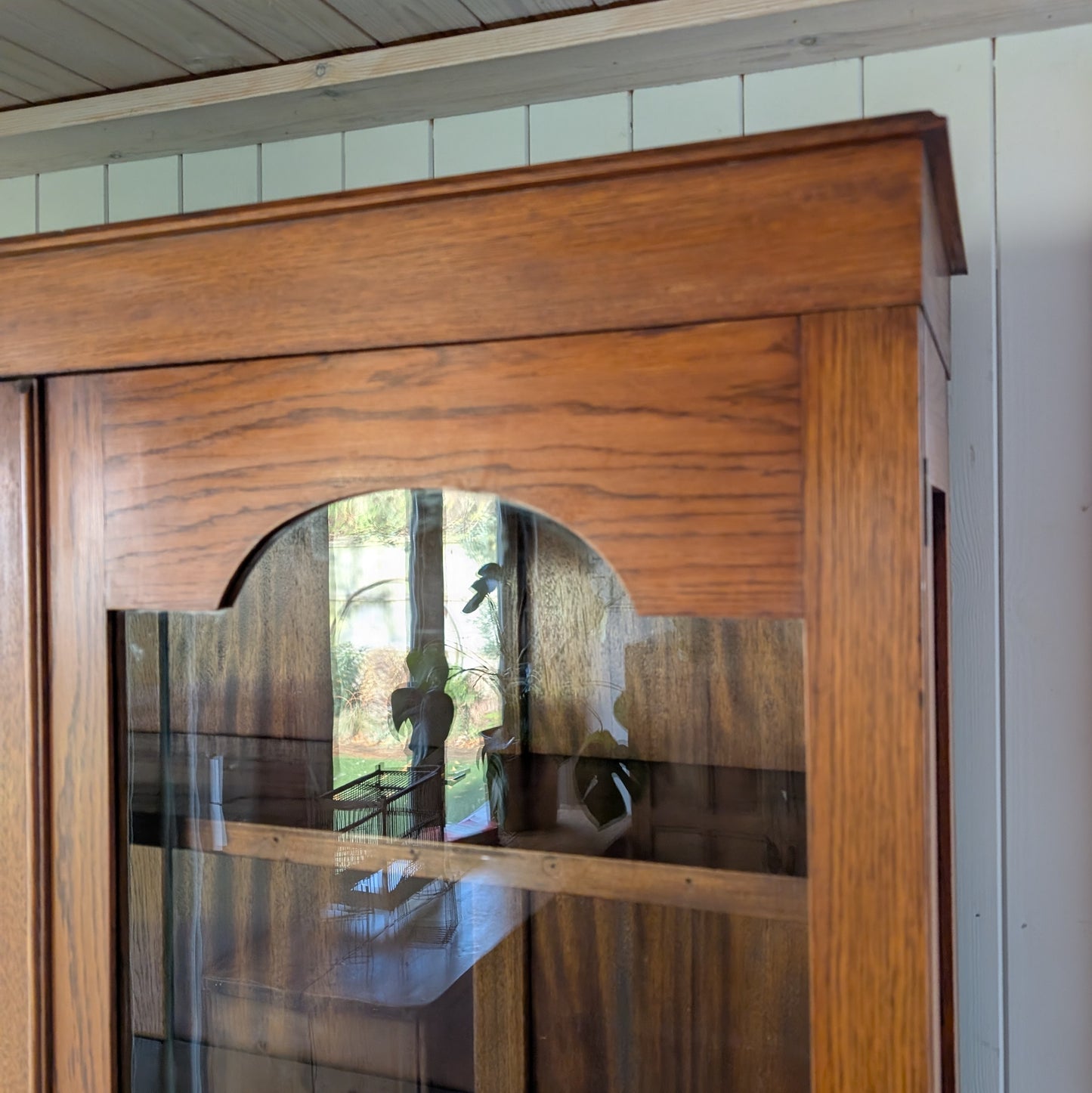 Oak Glazed Bookcase