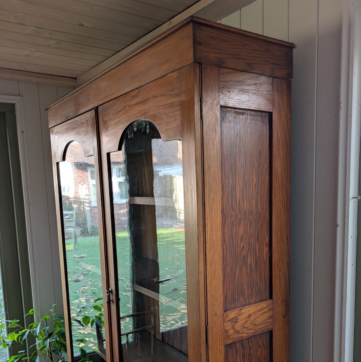 Oak Glazed Bookcase