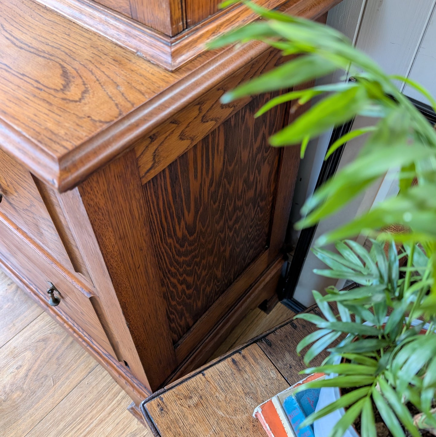Oak Glazed Bookcase