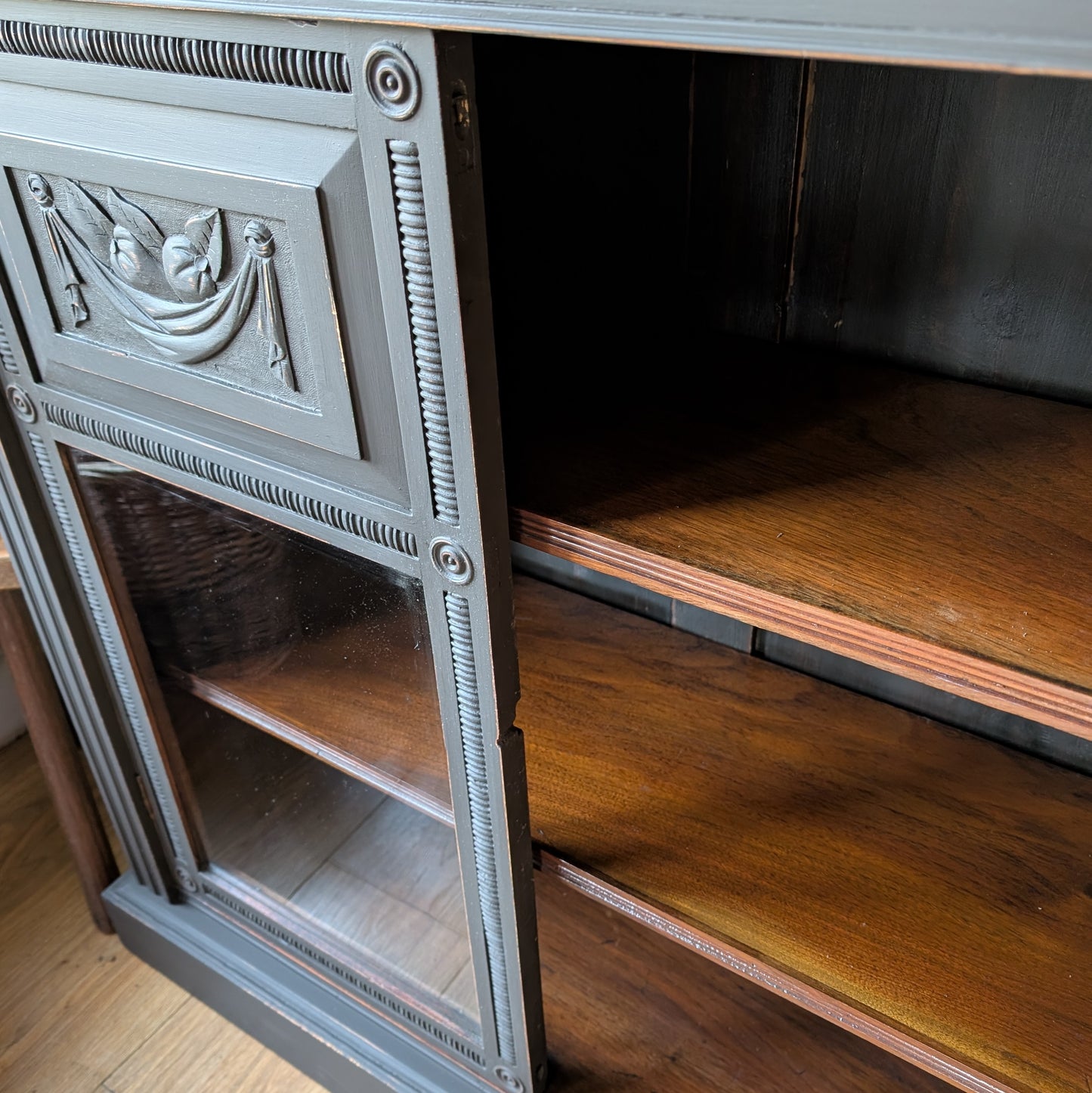 Painted Antique Glazed Cupboard