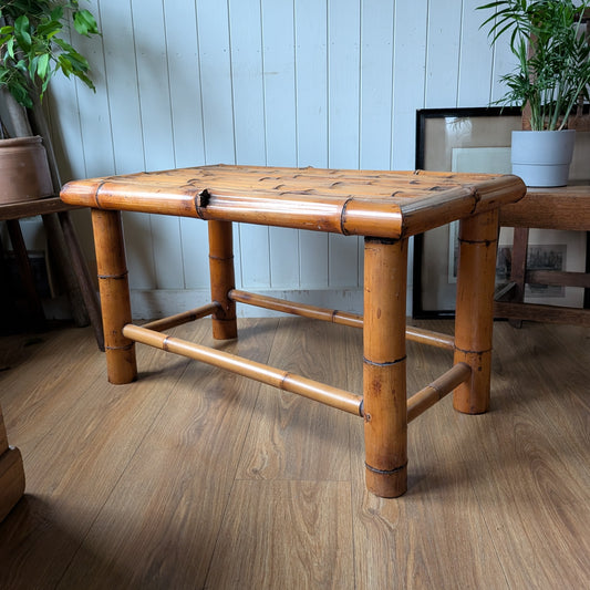 Vintage Bamboo Coffee Table