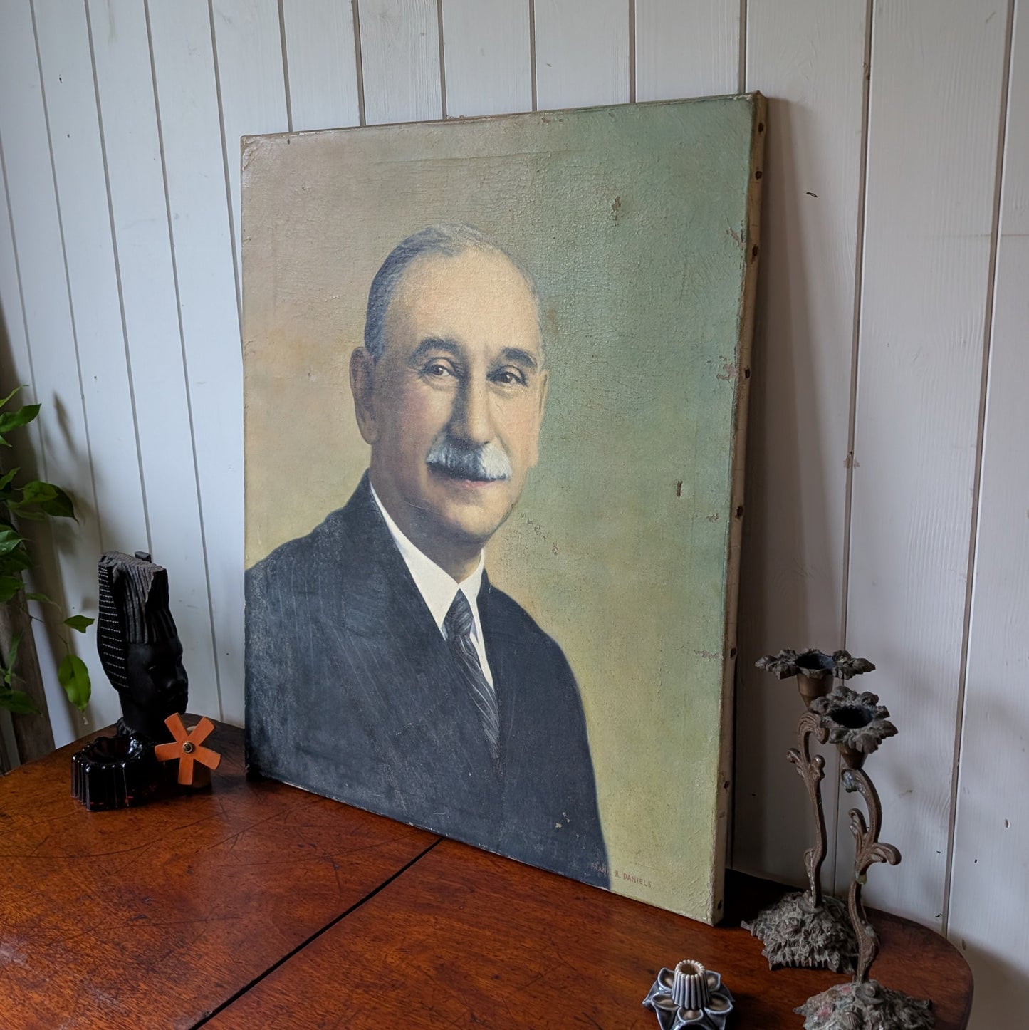 Antique Oil Portrait of a Gentlemen