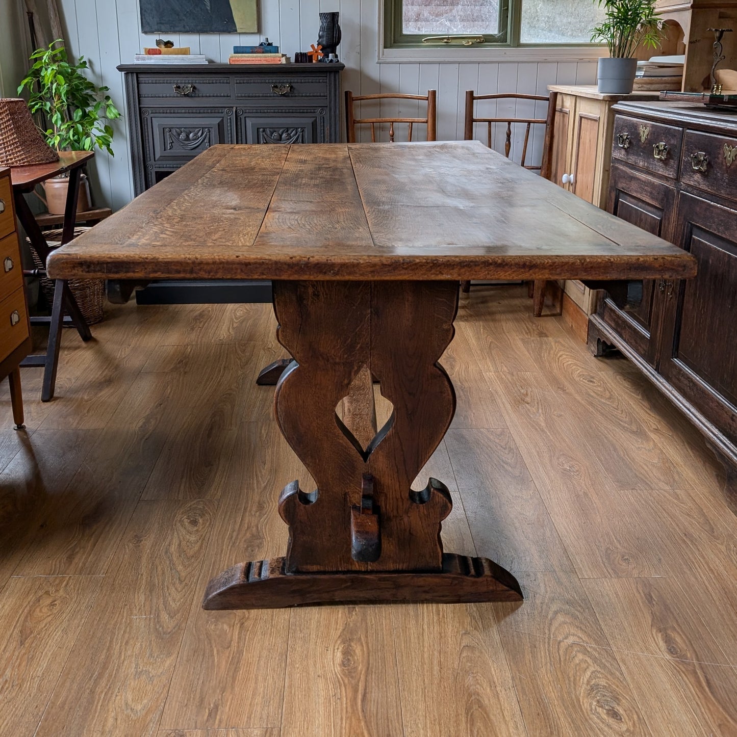Antique Oak Refectory Table