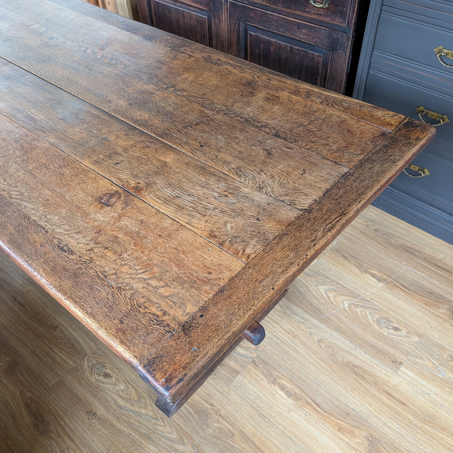 Antique Oak Refectory Table