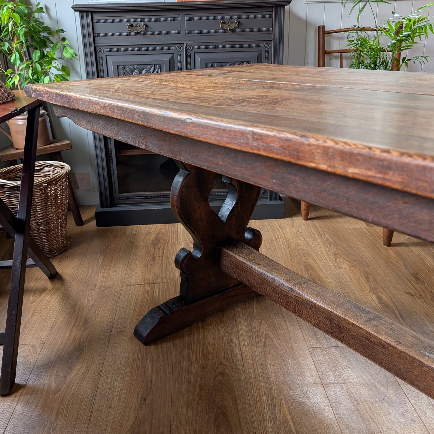 Antique Oak Refectory Table