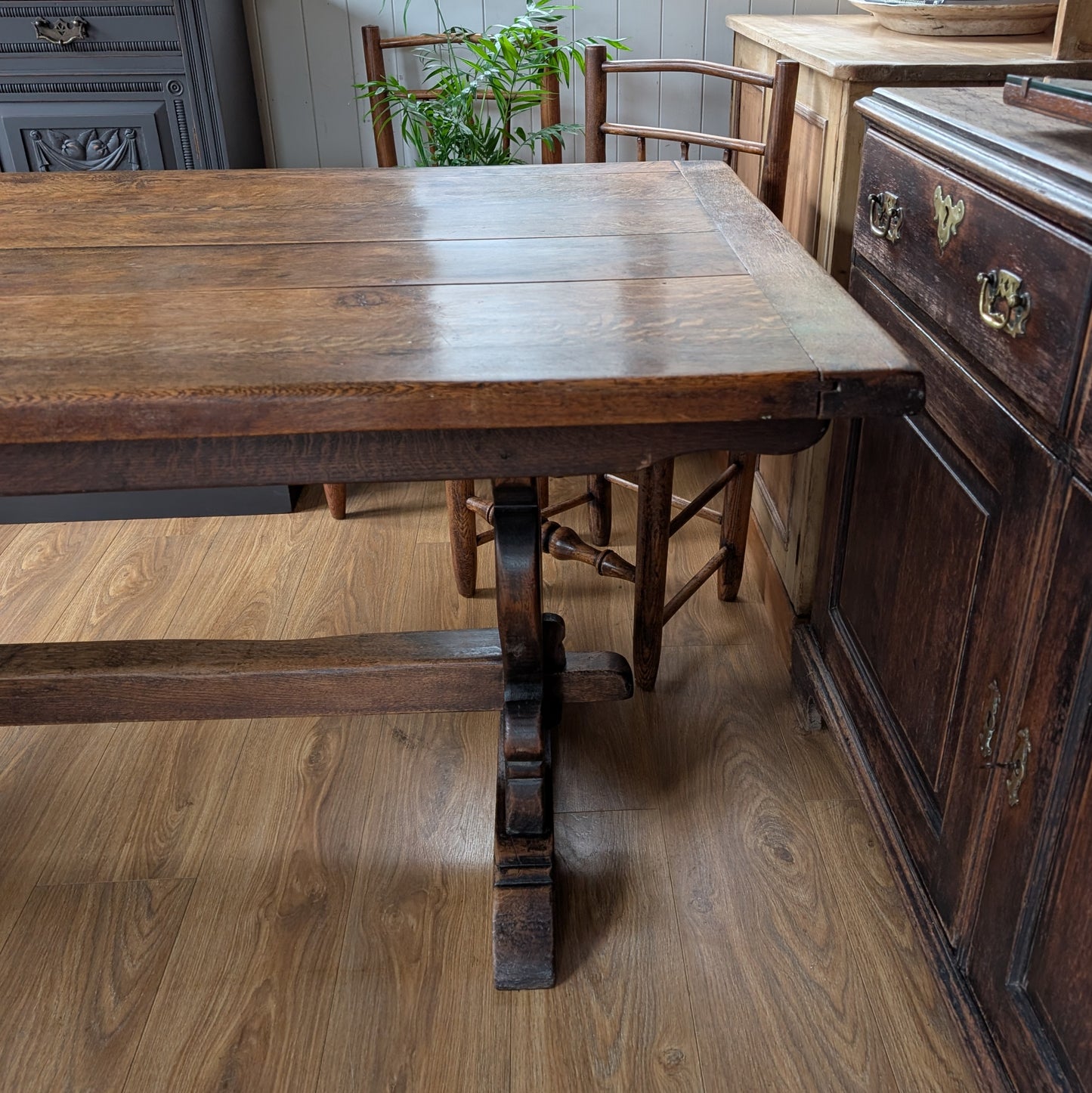 Antique Oak Refectory Table