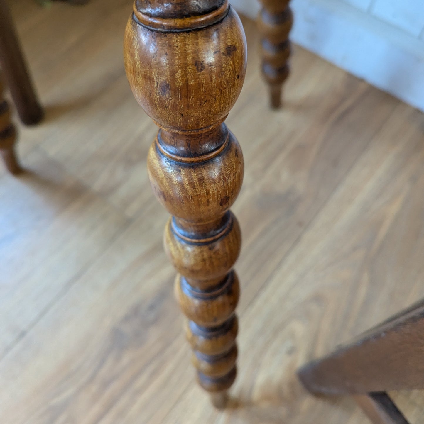 Antique Bobbin Leg Side Table